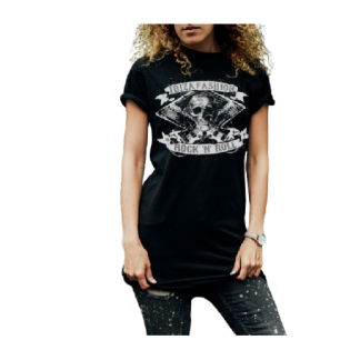 Camiseta rock mujer